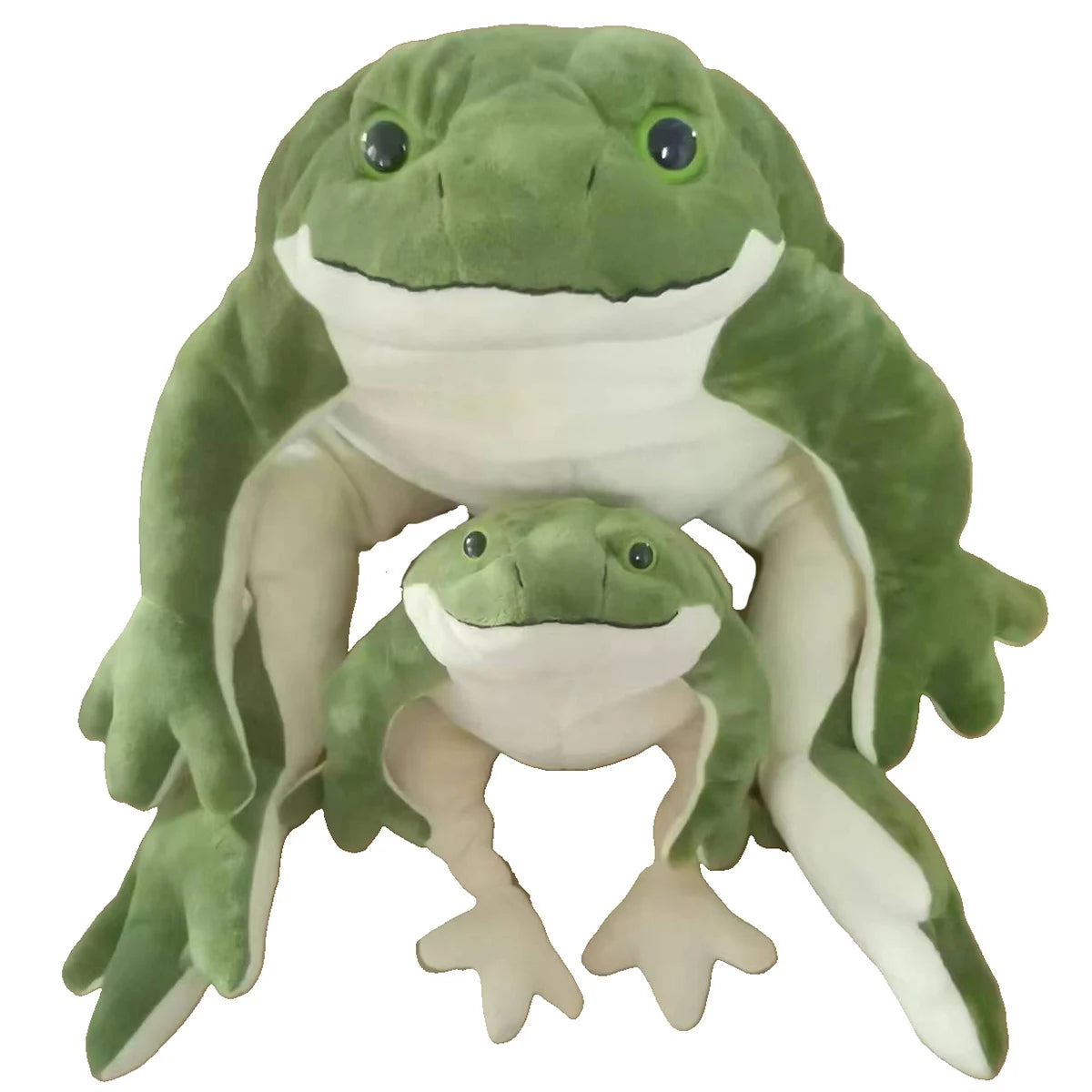 Giant Frog Plush Toy – Soft Stuffed Animal Pillow in 28 cm & 58 cm