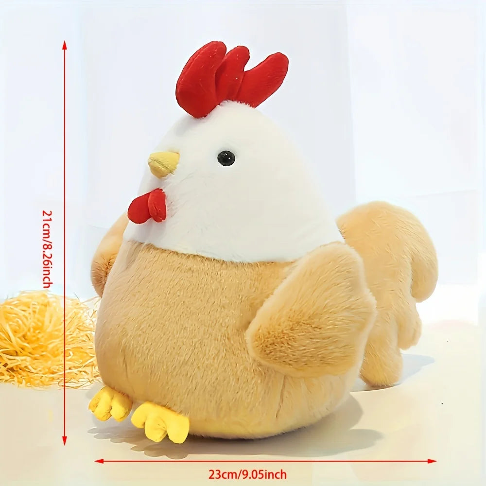 23cm Chicken Plush Soft Toy – Single or Set of Two Cute Hen Plushies