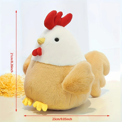 23cm Chicken Plush Soft Toy – Single or Set of Two Cute Hen Plushies