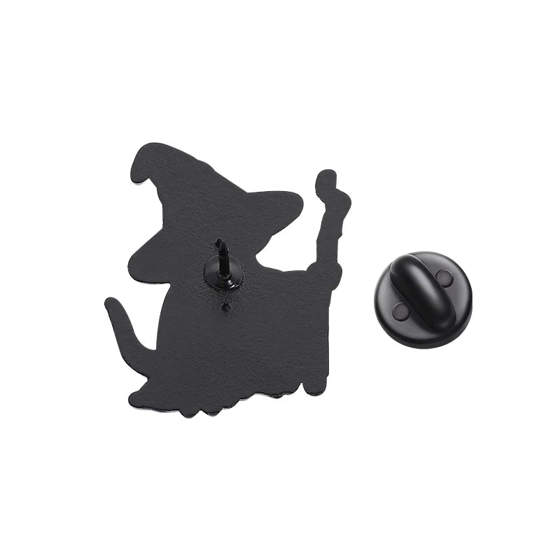 Wizard Lizard Enamel Pin Badge Cute Fantasy Funny Witch Hat