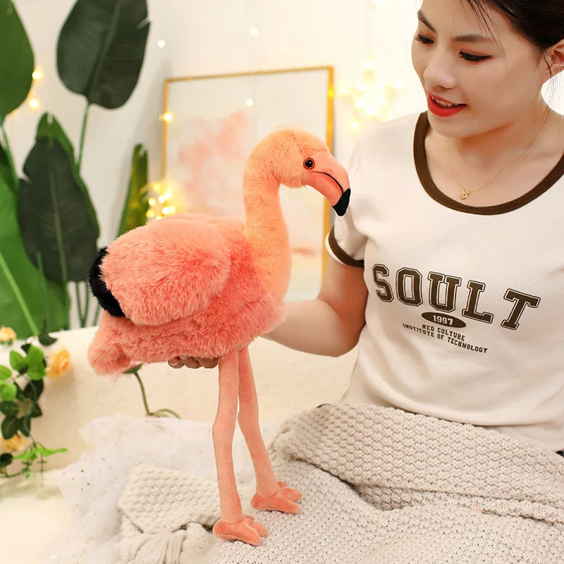 40cm Flamingo or 30cm Pelican Plush Toy – Soft Bird Stuffed Toys