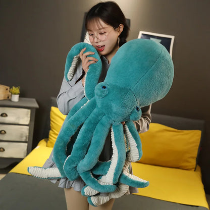 30-90cm Giant Large Octopus Plush Soft Toy – Blue, Pink, Black, Green - Sea-life Plush