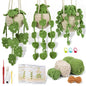 Crochet Hanging Plant Kit for Beginners – Includes Yarn, Tools & Video Tutorial