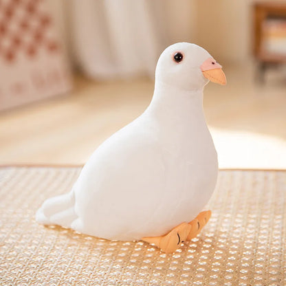 Lifelike 20cm Bird Plush – Dove, Pigeon & Magpie Designs