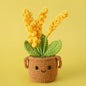 Crochet Knitted Potted Money Tree Plant – Handmade Style Décor Gift | Artificial Cute Mini Plant or Tree