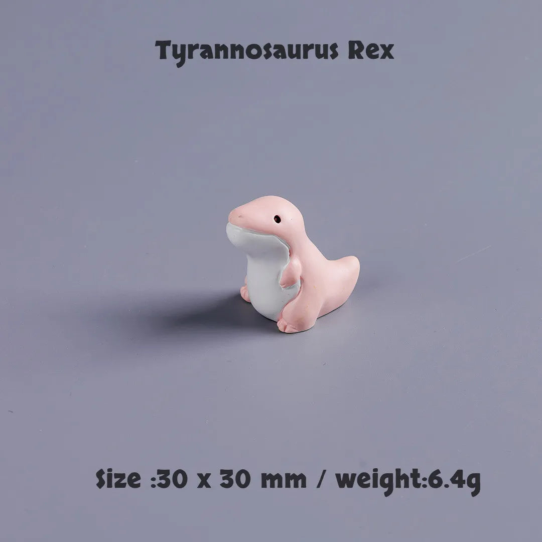 Mini Dinosaur Figurine Set – 10pcs Cute Cartoon Dino Desk Decor & Mini Landscape Toys
