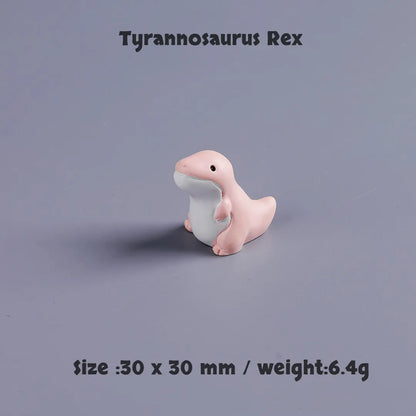 Mini Dinosaur Figurine Set – 10pcs Cute Cartoon Dino Desk Decor & Mini Landscape Toys
