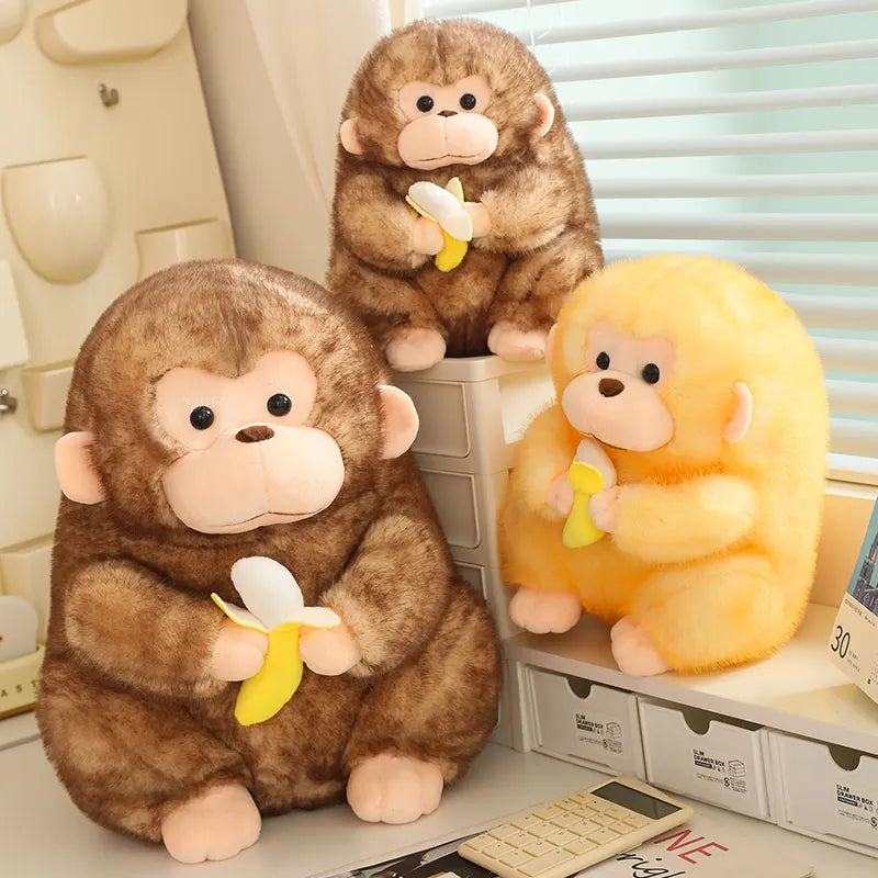 23/30/40cm Large Cute Chubby Monkey Plush Soft Toy