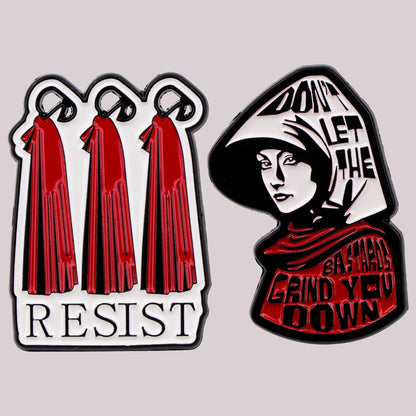 Women's Rights Feminism Feminist Enamel Pin Badge Handmaid Brooch Lapel Backpack Accessories