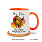 Everything is Fine Funny Meme Coffee Mug – Ceramic Cup for Tea Coffee Funny Sarcastic Novelty Gift Office