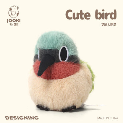 11cm Lifelike Mini Bird Plush Soft Toy – Kingfisher, Sparrow, Sunbird, Myna & More