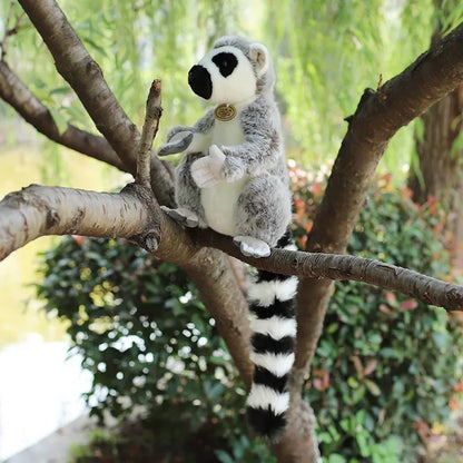 28cm Large Ring Tailed Lemur Plush Soft Toy – Short or Long Arms Hanging or Sitting