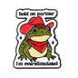 Cat Frog Duck Toad Enamel Pin Badge Cute Funny Quotes Brooch Hold On Partner Am I The Drama