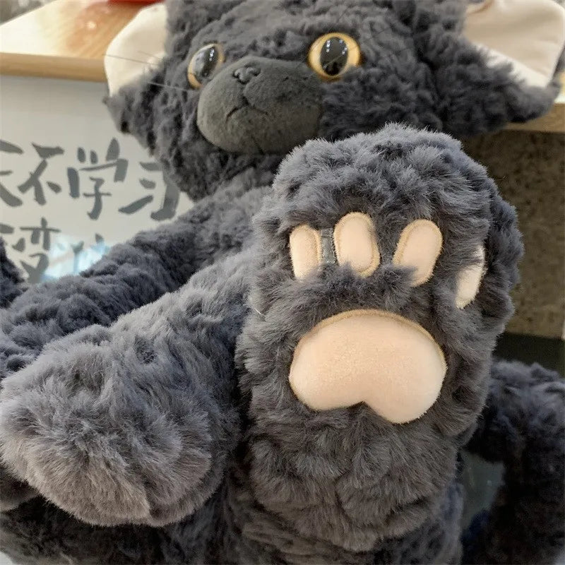 30/40cm Large Cat Plush – Black White Cute Cat Kitten Soft Toy
