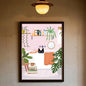 Funny Cute Black Cat Self Adhesive Posters – Retro Animal Wall Art Decoration Home Décor