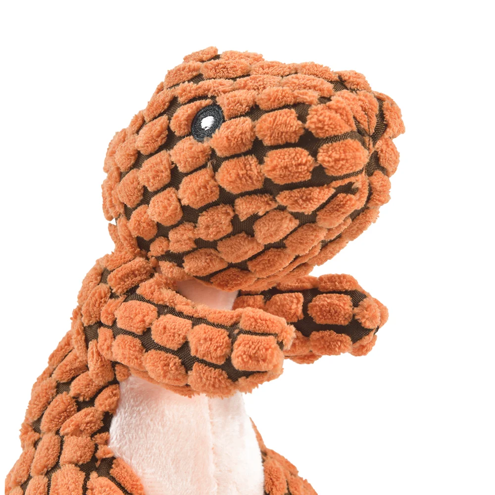 Interactive Squeaky Plush Dinosaur Dog Toy – Fun & Durable for Small to Medium Pets