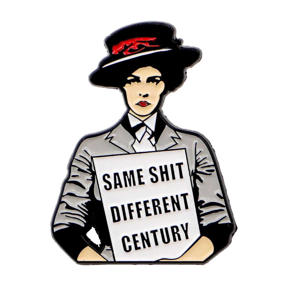 Feminist Movement Women’s Rights Enamel Brooch Lapel Pin Badge Feminism Power Strength