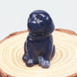 Crystal Dog Figurines – Hand-Carved Natural Stone Animal Dogs Figures for Chakra Energy Healing & Home Décor