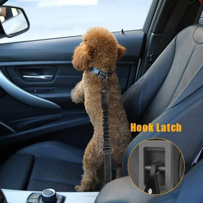 3-in-1 Adjustable Dog Car Seat Belt – Reflective Pet Travel Safety Lead for Small Medium & Large Dogs