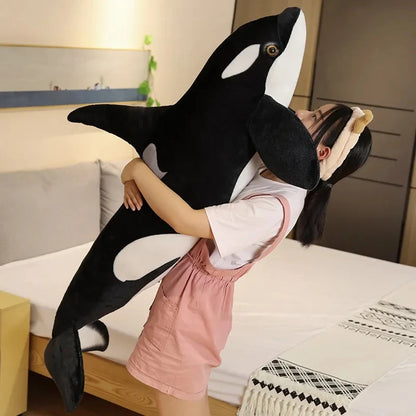 Giant Large 50/75/130cm Orca Killer Whale Plush Stuffed Toy Cartoon Soft Pillow Cushion Cute