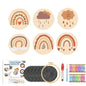 DIY Punch Needle Coaster Set Kit – Make 6 Coasters Multiple Design Choice Craft Embroidery