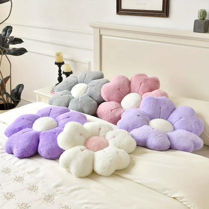 Sunflower Daisy Flower Cushion Pillow, Seat Cushion Plush Toy Mat Gift