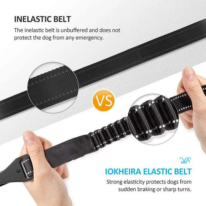 3-in-1 Adjustable Dog Car Seat Belt – Reflective Pet Travel Safety Lead for Small Medium & Large Dogs