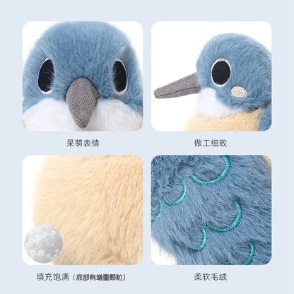 11cm Lifelike Mini Bird Plush Soft Toy – Kingfisher, Sparrow, Sunbird, Myna & More
