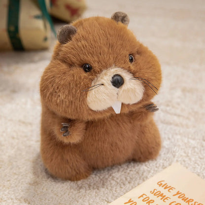 22-35cm Marmot Plush Soft Toy – Chubby Groundhog Plushie