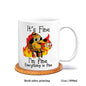 Everything is Fine Funny Meme Coffee Mug – Ceramic Cup for Tea Coffee Funny Sarcastic Novelty Gift Office