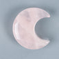 Crystal Mini Crescent Moon Ornament  – Hand-Carved Natural Stones for Chakra Energy Healing & Home Décor