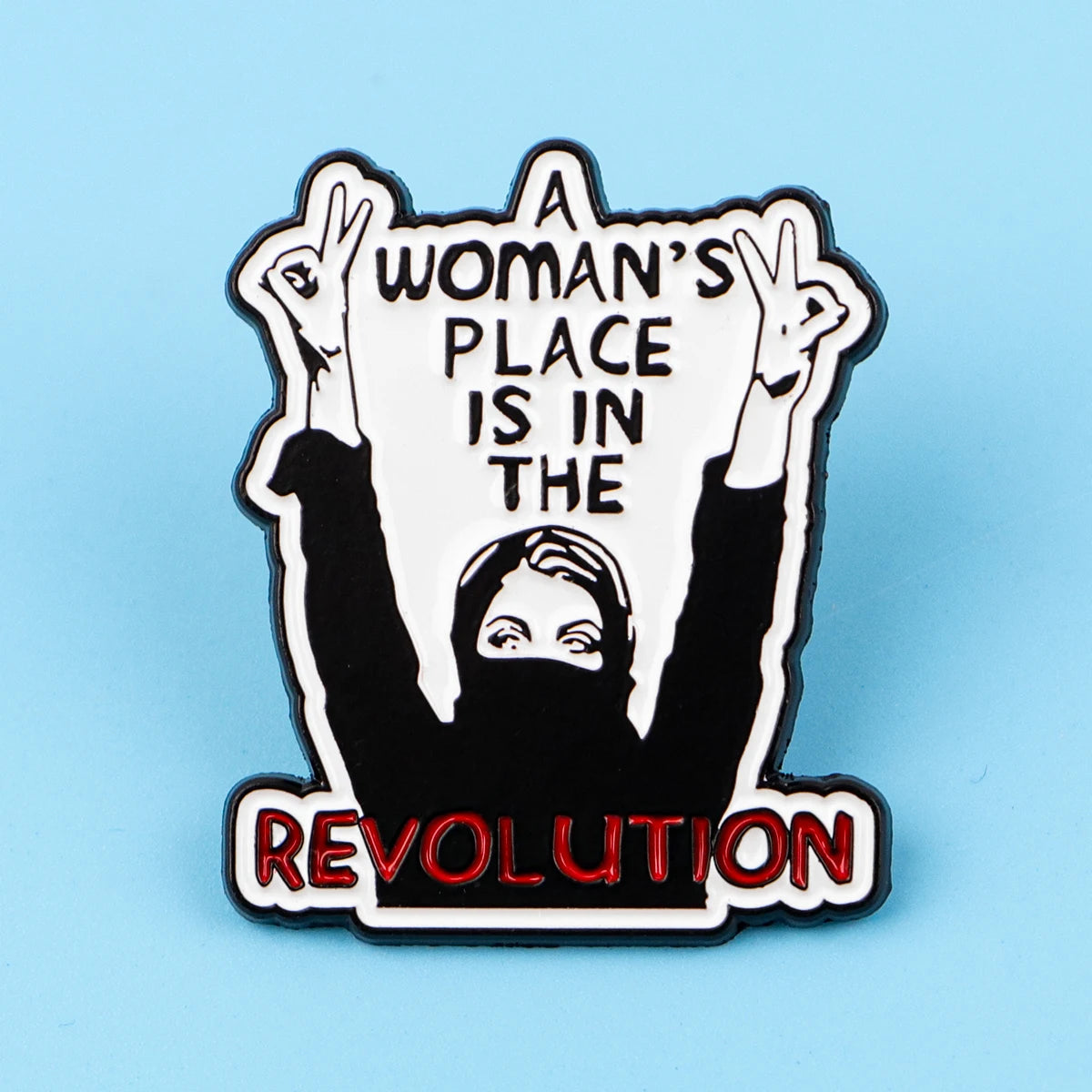 Feminist Movement Revolution Women’s Rights Enamel Brooch Lapel Pin Badge Feminism Power Strength