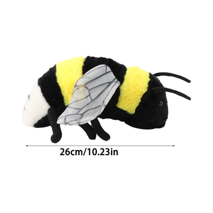 20-26cm Lifelike Bee Plush – Soft Honeybee Stuffed Soft Toy Insect Bug