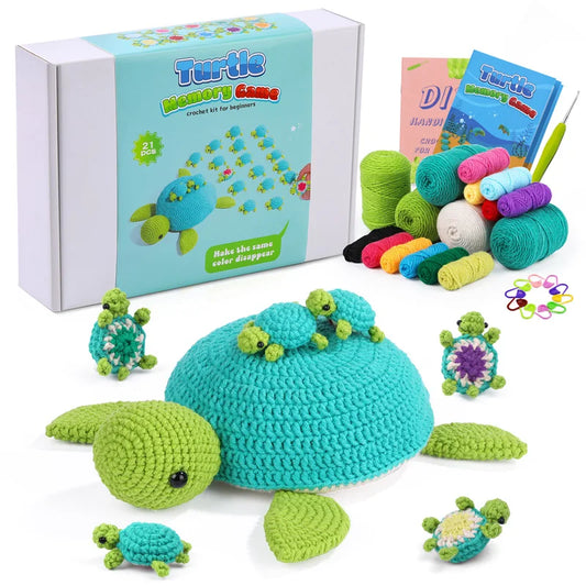 Crochet Kit for Beginners – Memory Matching Game with Video Tutorials & Accessories