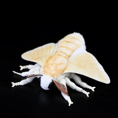 27cm Silkworm Moth Plush Soft Toy Cute Realistic Insect Bug Animal
