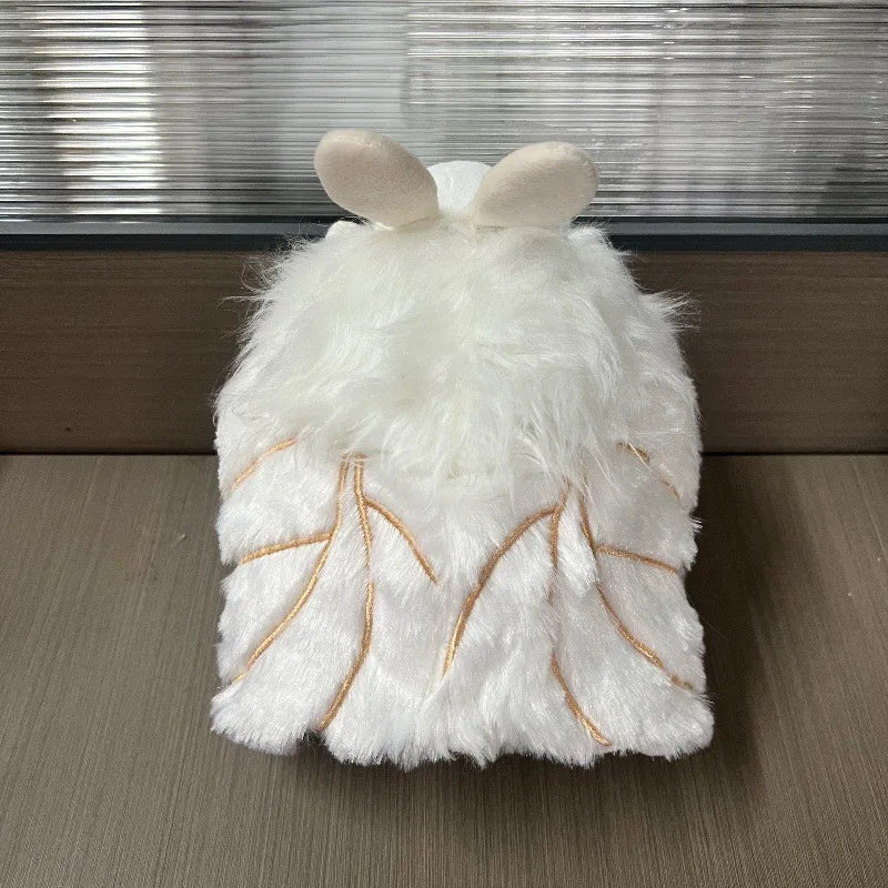 20cm Poodle Moth Plush – Fluffy Cute Anime-Style Insect Soft Toy Gift