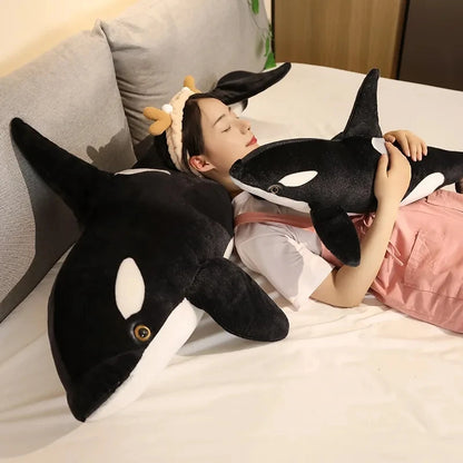 Giant Large 50/75/130cm Orca Killer Whale Plush Stuffed Toy Cartoon Soft Pillow Cushion Cute