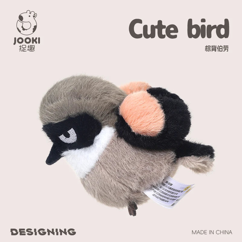 11cm Lifelike Mini Bird Plush Soft Toy – Kingfisher, Sparrow, Sunbird, Myna & More