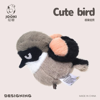 11cm Lifelike Mini Bird Plush Soft Toy – Kingfisher, Sparrow, Sunbird, Myna & More