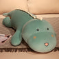 Giant 80-150cm Long Dinosaur Crocodile Plush – Soft Cartoon Plush in Green, Pink, Blue, Yellow, or Purple