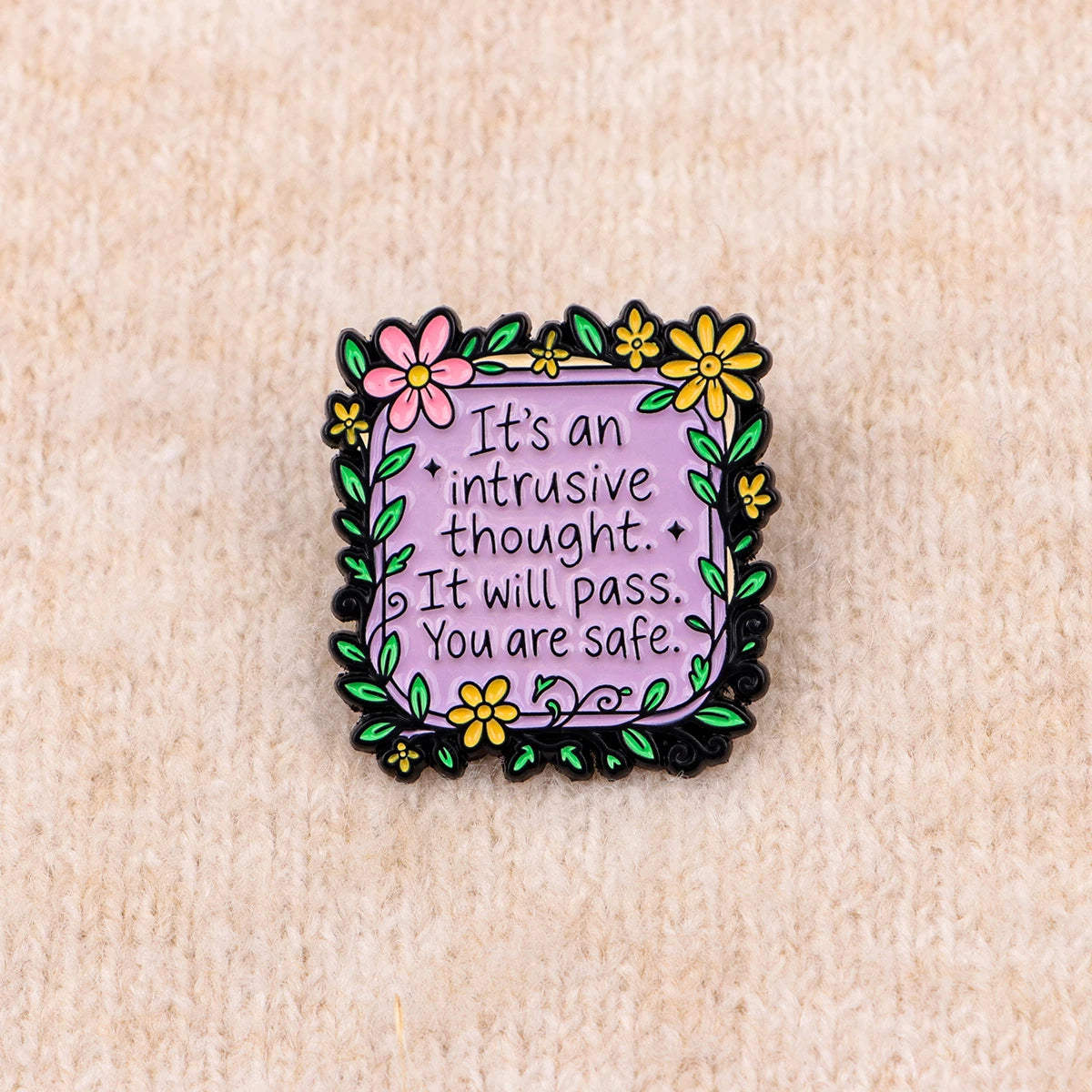 Its an Intrusive Thought Mental Health OCD Supportive Enamel Pin Badge