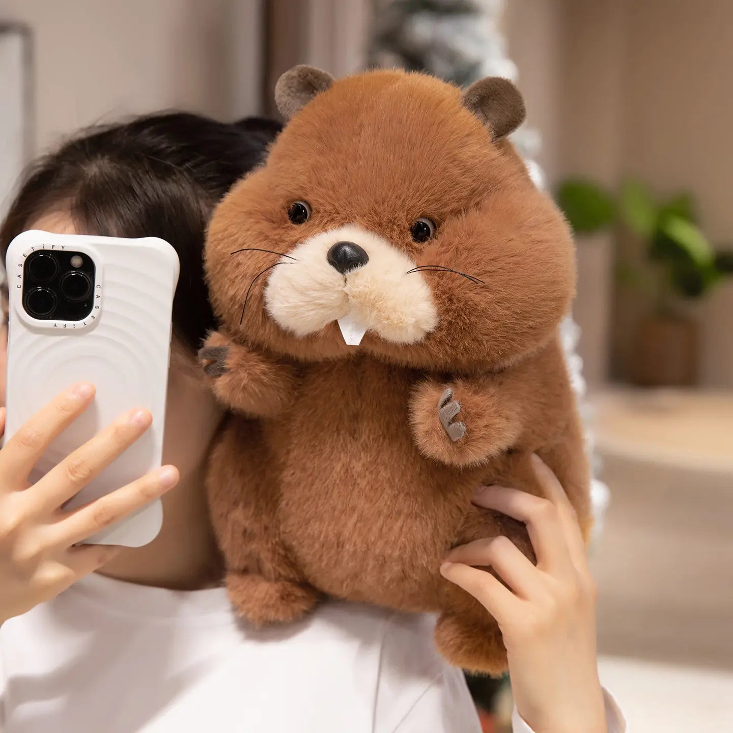 22-35cm Marmot Plush Soft Toy – Chubby Groundhog Plushie