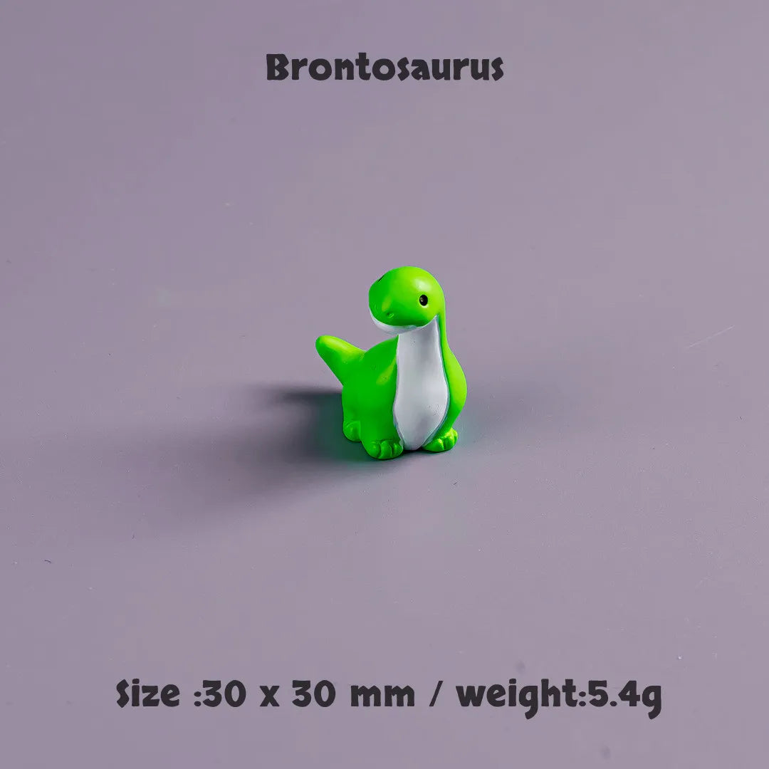 Mini Dinosaur Figurine Set – 10pcs Cute Cartoon Dino Desk Decor & Mini Landscape Toys