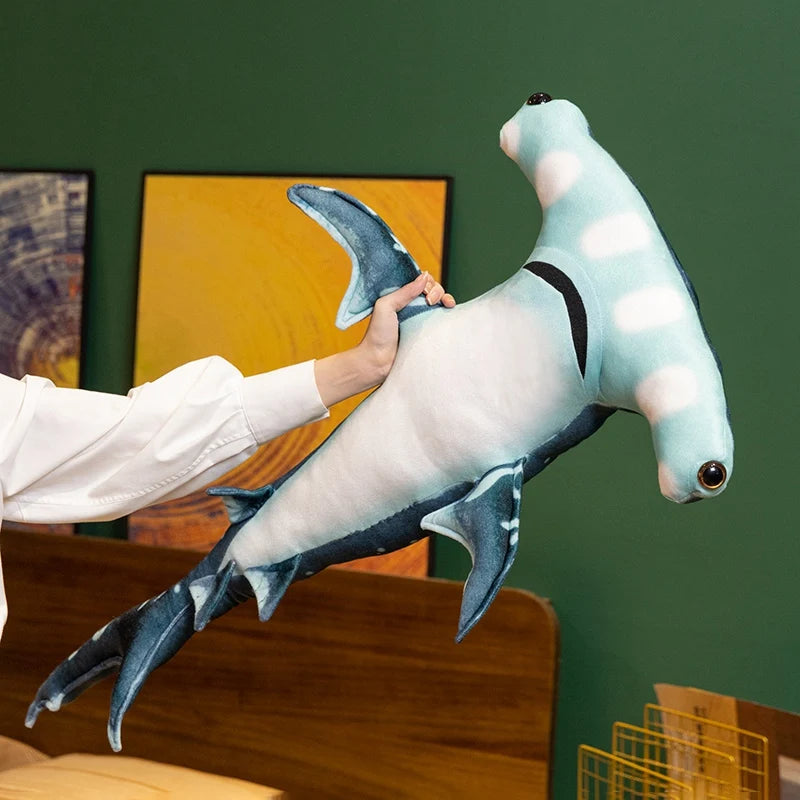 55/90cm Large Giant Hammerhead Shark Plush Soft Toy Marine Sea Life Creature