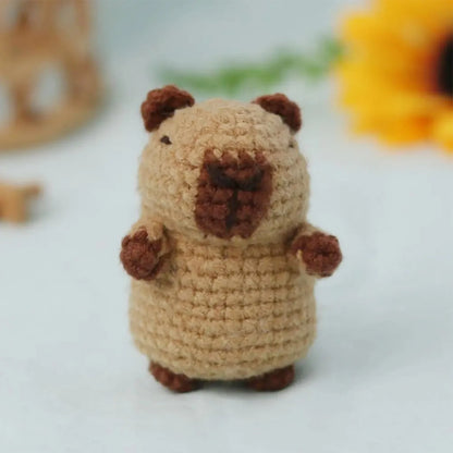 Capybara DIY Crochet Kits, Cute Animal Crochet Craft Kit Set for Beginners
