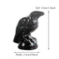 Obsidian Crystal Crow Figurine – Hand-Carved Natural Stone Animal Crow Figure for Chakra Energy Healing & Home Décor