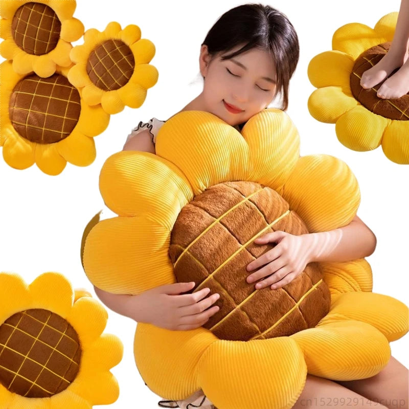 35-70cm Large Sunflower Plush Cushion / Pillow – Flower Pillow Soft Toy