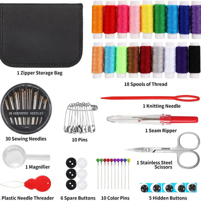 DIY Multi-Function Sewing Kit – Compact Sewing Box Set for Hand Quilting, Stitching & Repairs
