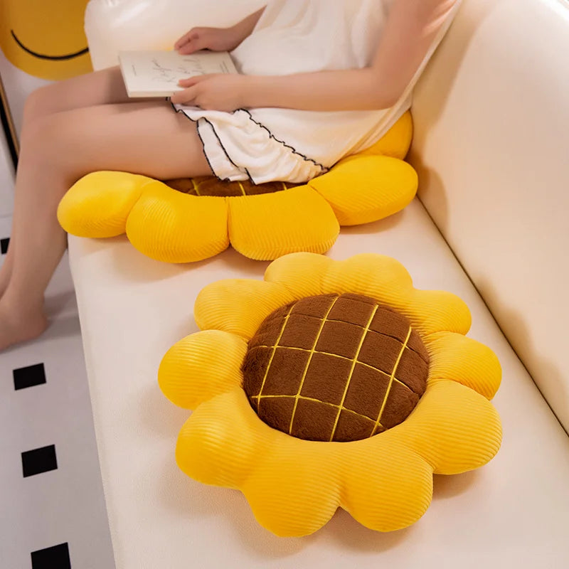 35-70cm Large Sunflower Plush Cushion / Pillow – Flower Pillow Soft Toy