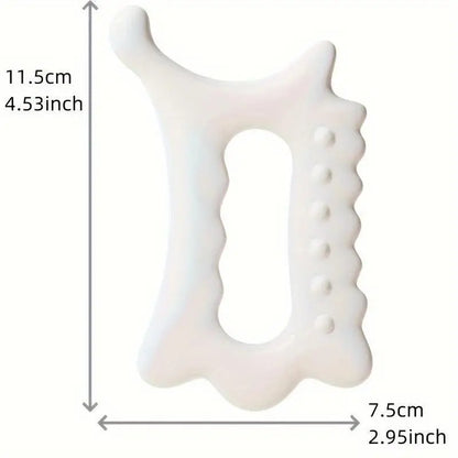Ergonomic Handheld Massage Tool – Versatile Gua Sha Handheld Plastic Massager Tool for Face & Body